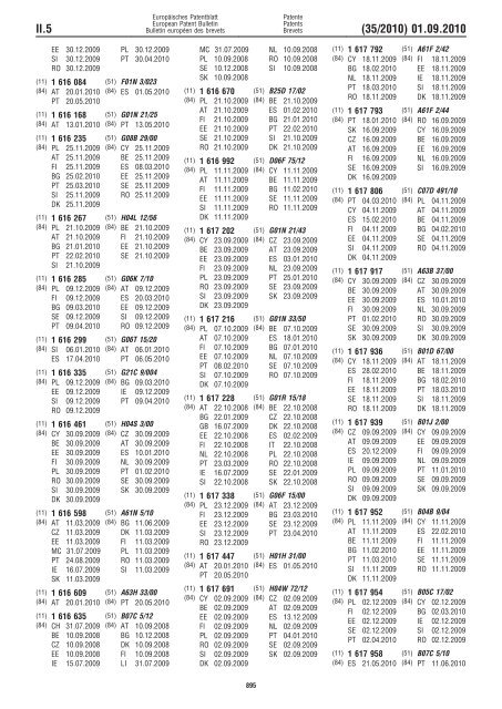 Bulletin 2010/35 - European Patent Office