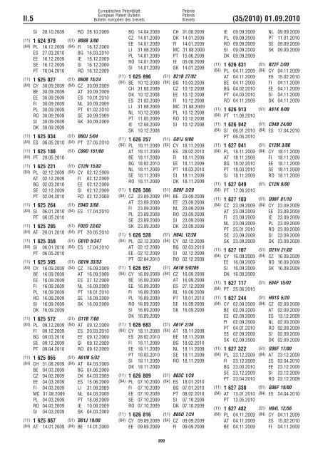 Bulletin 2010/35 - European Patent Office