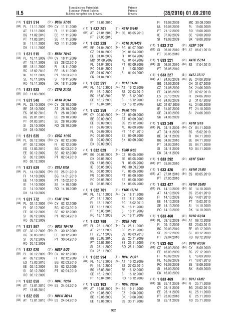 Bulletin 2010/35 - European Patent Office