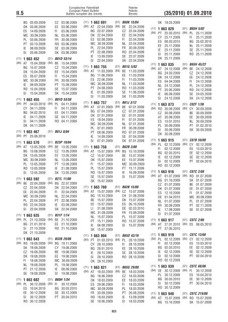 Bulletin 2010/35 - European Patent Office