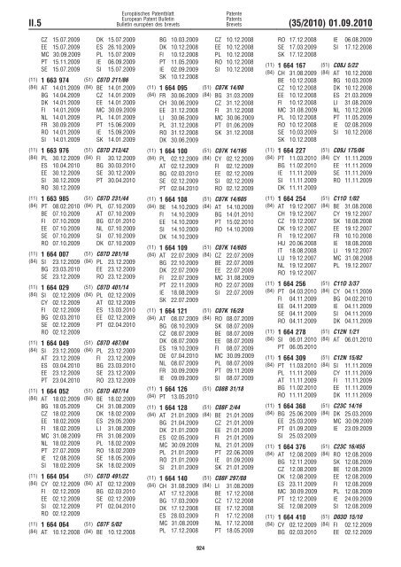 Bulletin 2010/35 - European Patent Office