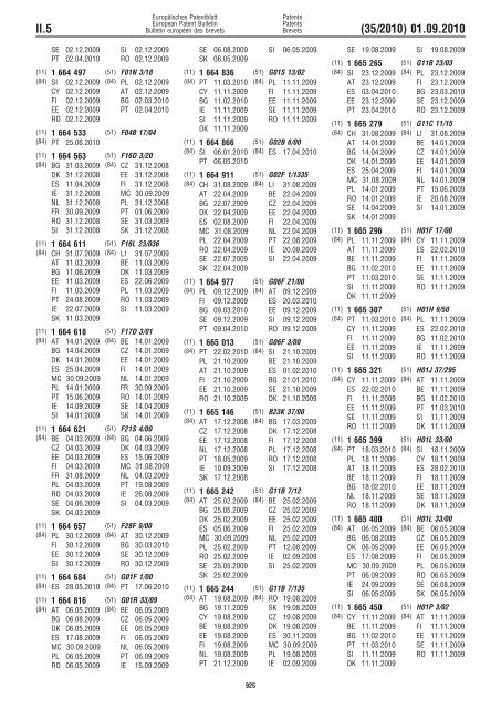 Bulletin 2010/35 - European Patent Office