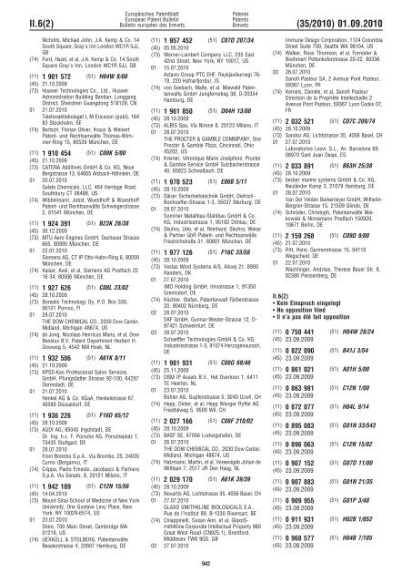 Bulletin 2010/35 - European Patent Office