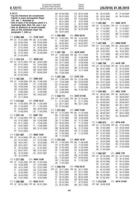 Bulletin 2010/35 - European Patent Office