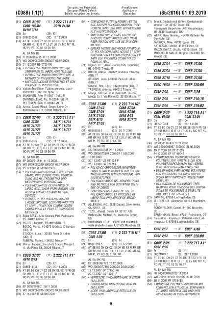 Bulletin 2010/35 - European Patent Office