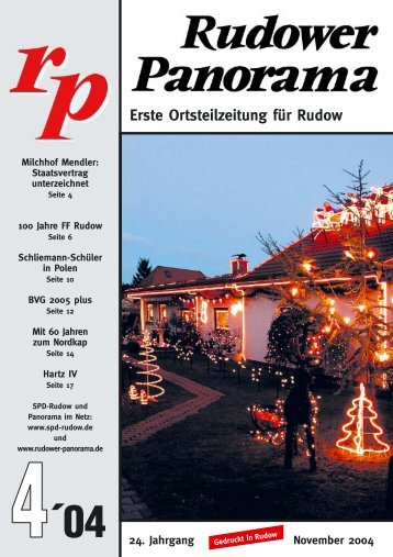 Erste Ortsteilzeitung für Rudow - Rudower Panorama