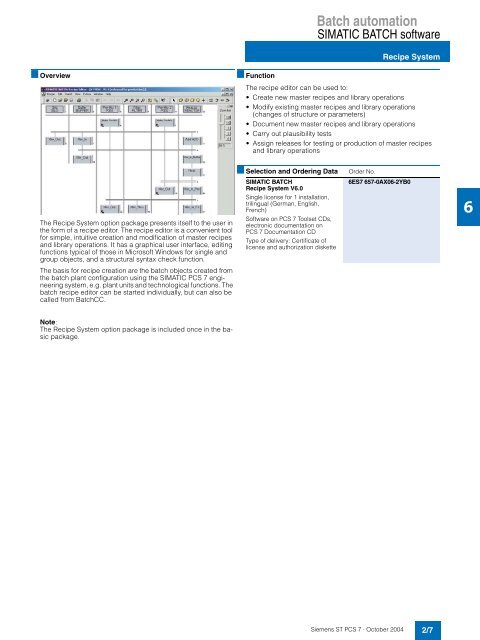 Engineering System - Siemens Automation and Drives Group