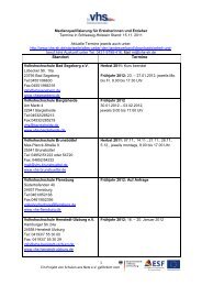 Orte und Termine - Landesverband der Volkshochschulen ...