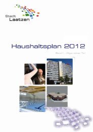 Haushalts- und Budgetvermerke - Stadt Laatzen