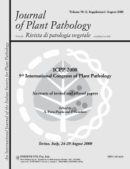 Journal of Plant Pathology - SIPaV