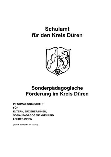 Schulamt für den Kreis Düren - Schule am Silberbach