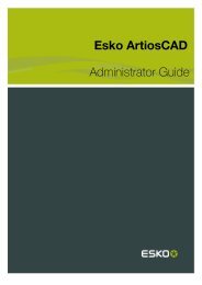 Esko ArtiosCAD Administrator Guide - Esko Help Center