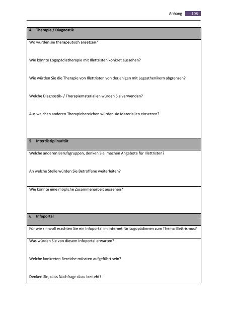 Illettrismus - ein Thema der Logopädie? - BSCW