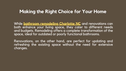 The Essence of Bathroom Remodeling vs Bathroom Renovation
