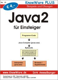 Java - HomePages für Einsteiger - KnowWare