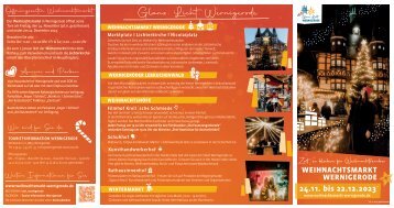 Programm Rathausfest Wernigerode 2019