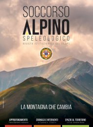 La rivista istituzionale del Soccorso Alpino e Speleologico - n. 82, ottobre 2023