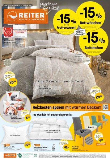 Betten Reiter Flugblatt November/Dezember KW48/49 2023