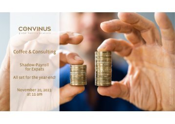 Coffee & Consulting: Shadow-Payroll  for Expats - All set for the year-end!