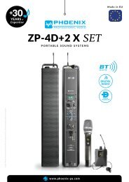 ZP-4D+2X Portable sound systems | PHOENIX PA - Product information