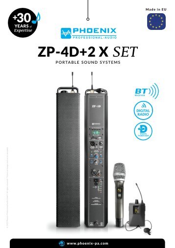 ZP-4D+2X Portable sound systems | PHOENIX PA - Product information