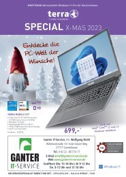 Ganter IT-Service: Unsere Terra-Angebote Weihnachten 2023