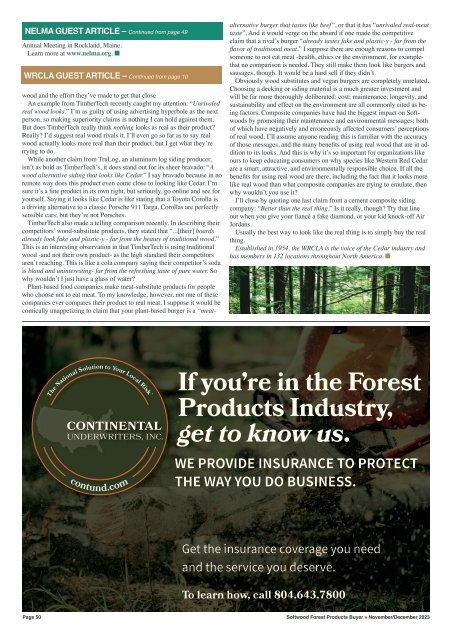 Softwood Forest Products Buyer - November/December 2023