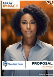 GROW IMPACT-Standard Bank Proposal November 2023