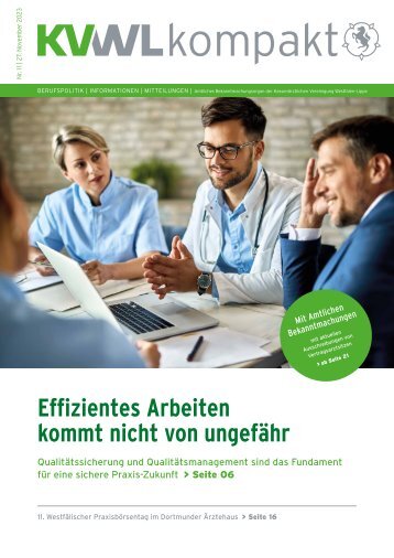 KVWL kompakt + praxis intern November 2023