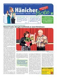 Hänicher Bote | November-Ausgabe 2023