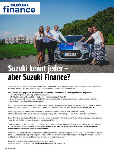 Suzuki Family Magazin Herbst 2023