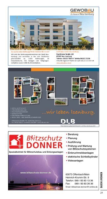 Stadtinfomagazin Neu-Isenburg - Cityguide Frankfurts Süden