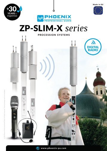 ZP-SLIM-X Procession systems / Mobile sound systems | PHOENIX PA - Product sheet