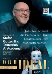 Stefan Gottschling • Texterclub AI Academy • Unternehmer des Monats • Orhideal Mai 2024