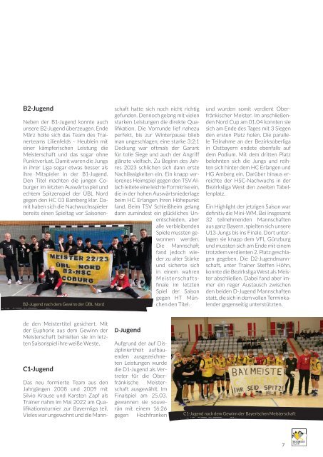 HSC-Businessmagazin 2. Ausgabe Saison 22/23