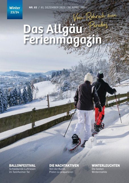 Das Allgäu Ferienmagazin - Vom Rohrach zum Paradies "Ausgabe 3"