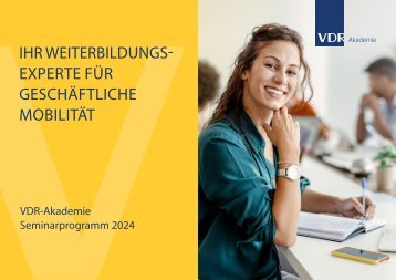 Seminarprogramm 2024 der VDR-Akademie