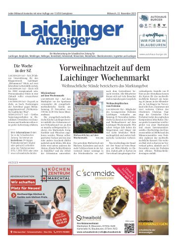 22.11.2023 Laichinger Anzeiger