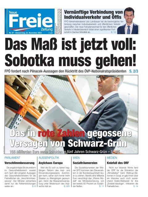 Das Maß ist voll: Sobotka muss gehen!