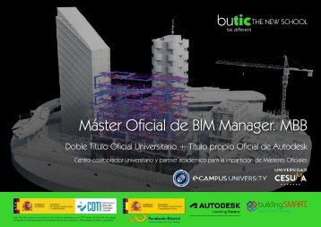 Máster Oficial de BIM Manager (Doble Título Oficial Universitario + Título propio Oficial de Autodesk)