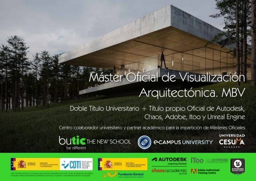 Máster Oficial de Visualización Arquitectónica (Doble Título Oficial Universitario + Título propio Oficial de Autodesk y Unreal Engine)