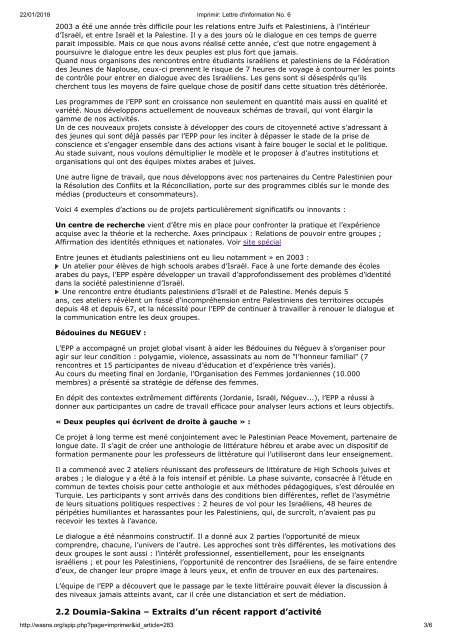 lettre d'info n°6