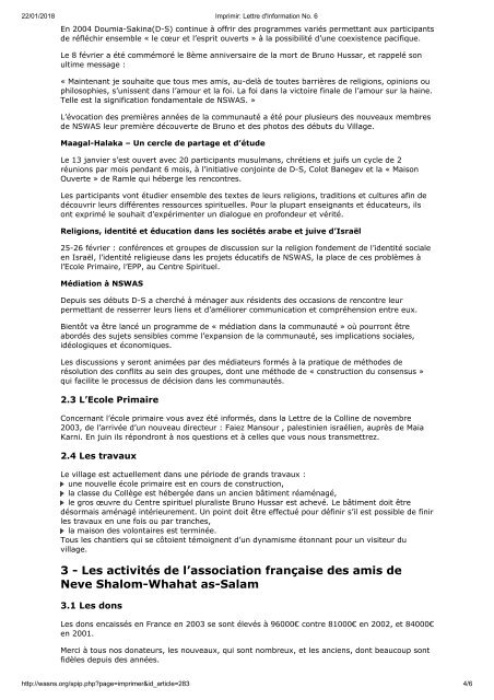 lettre d'info n°6