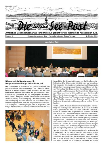 22.11.2023 Die kleine See-Post