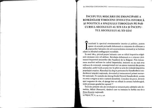 Rumuni u severoistočnoj Srbiji između 1804 - 1848 - Românii din nordestul Serbiei între anii 1804 - 1948