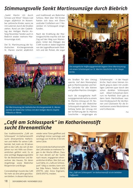 DER BIEBRICHER, Nr. 384, November 2023