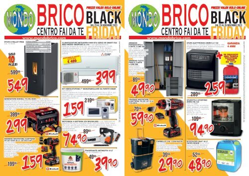 MONDOBRICO - BLACK FRIDAY 23-26 NOVEMBRE 2023