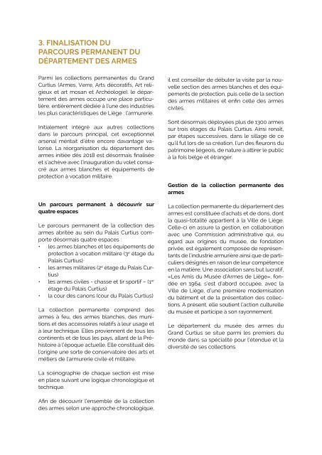Dossier de Presse - Armes blanches et finalisation Grand Curtius 2023