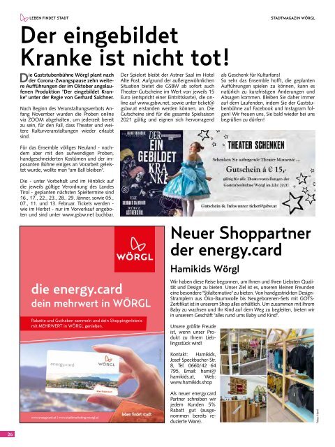 Stadtmagazin Wörgl Jänner 2021