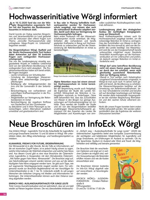 Stadtmagazin Wörgl Jänner 2021